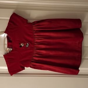 The Disney Store Red Velvet Dress